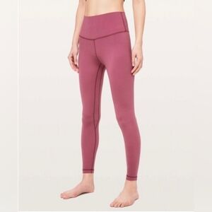 Lulu Lemon Misty Merlot Leggings